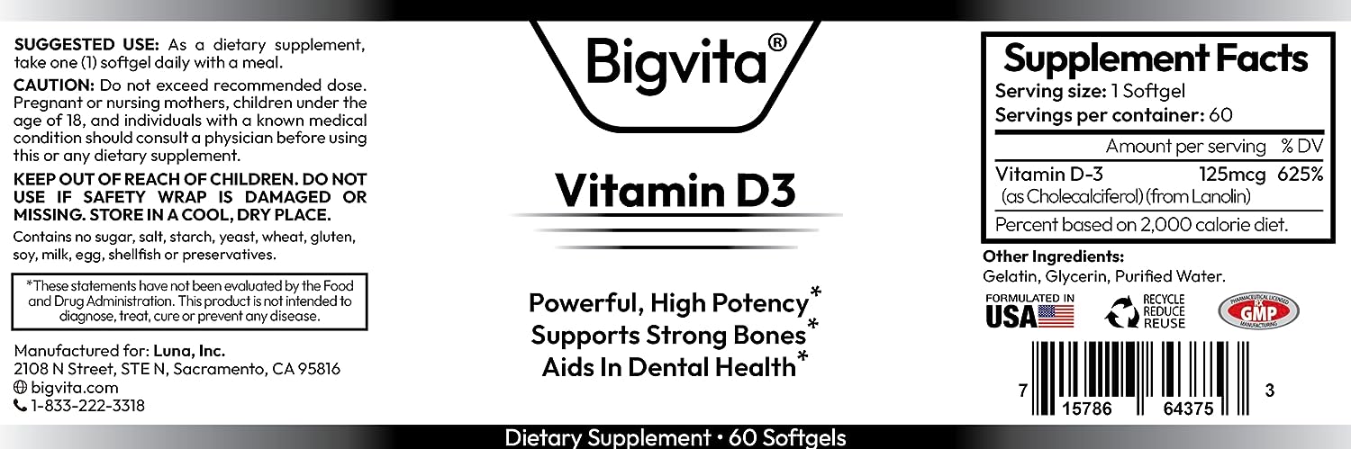 BigVita Vitamin D3 Review
