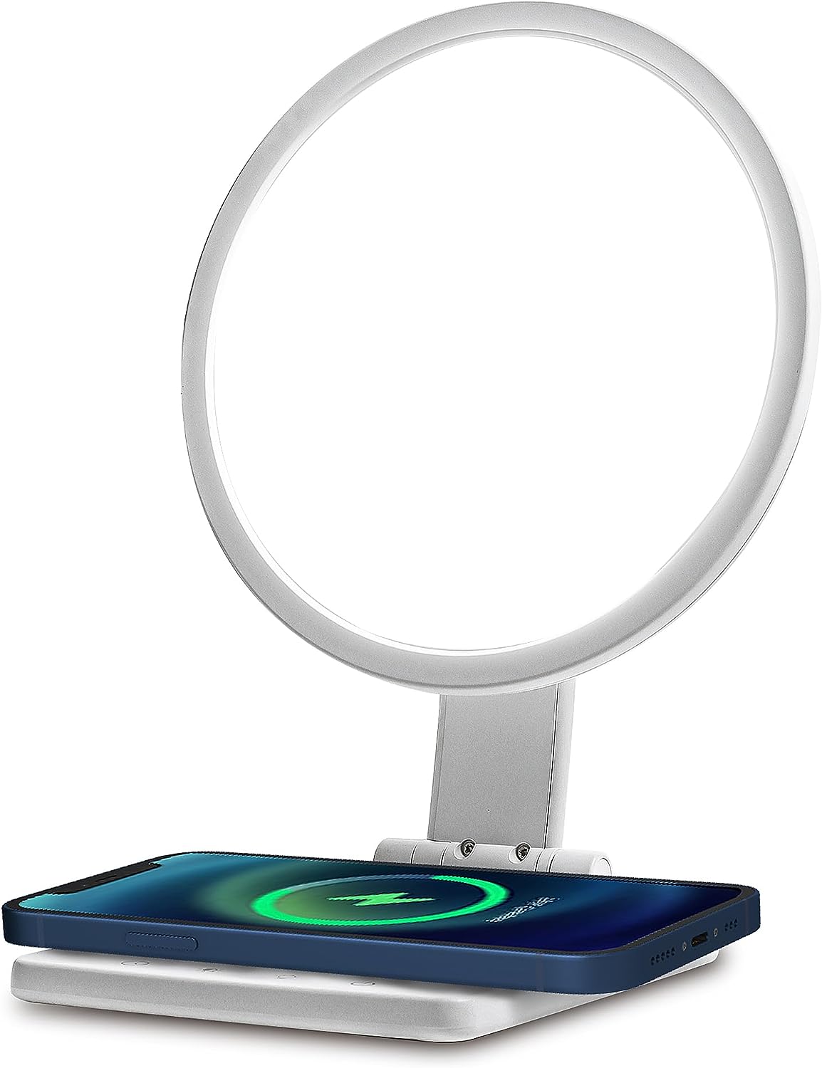 Light Therapy Lamp, Happy Light, UV-Free LED Sun Lamp. 10,000 Lux Sunlight Lamp, Adjustable Brightness, Sildan Global 3 Temperature Mood Lighting with Wireless Charging Pad, Timer and Memory Function