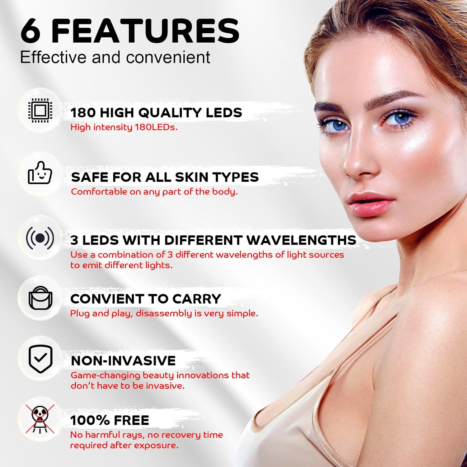 Shyineyou Red Light Therapy Lamp for Body,Upgrated 3-in-1 Chip Designed Infrared Light Therapy Device with Tripod,660nm Red ＆850nm Near Infrared Red Light Therapy Device for Face,Neck,Back